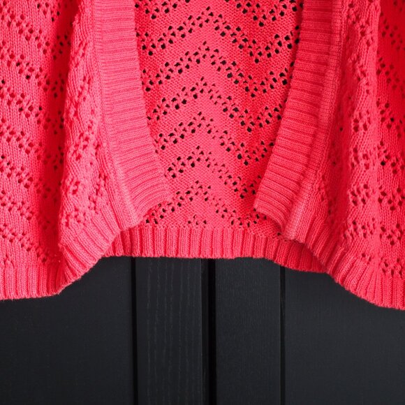 Classic Editions | Short Sleeve Open Knit Cardigan - Picture 4 of 5